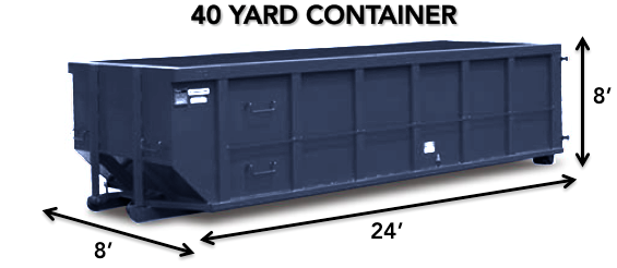40 yard roll-off Dumpster