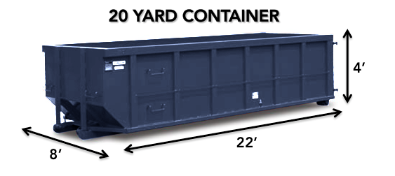 20 yard roll-off Dumpster